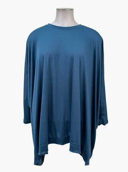 TCD Habitat Top - Petrol Blue Merino