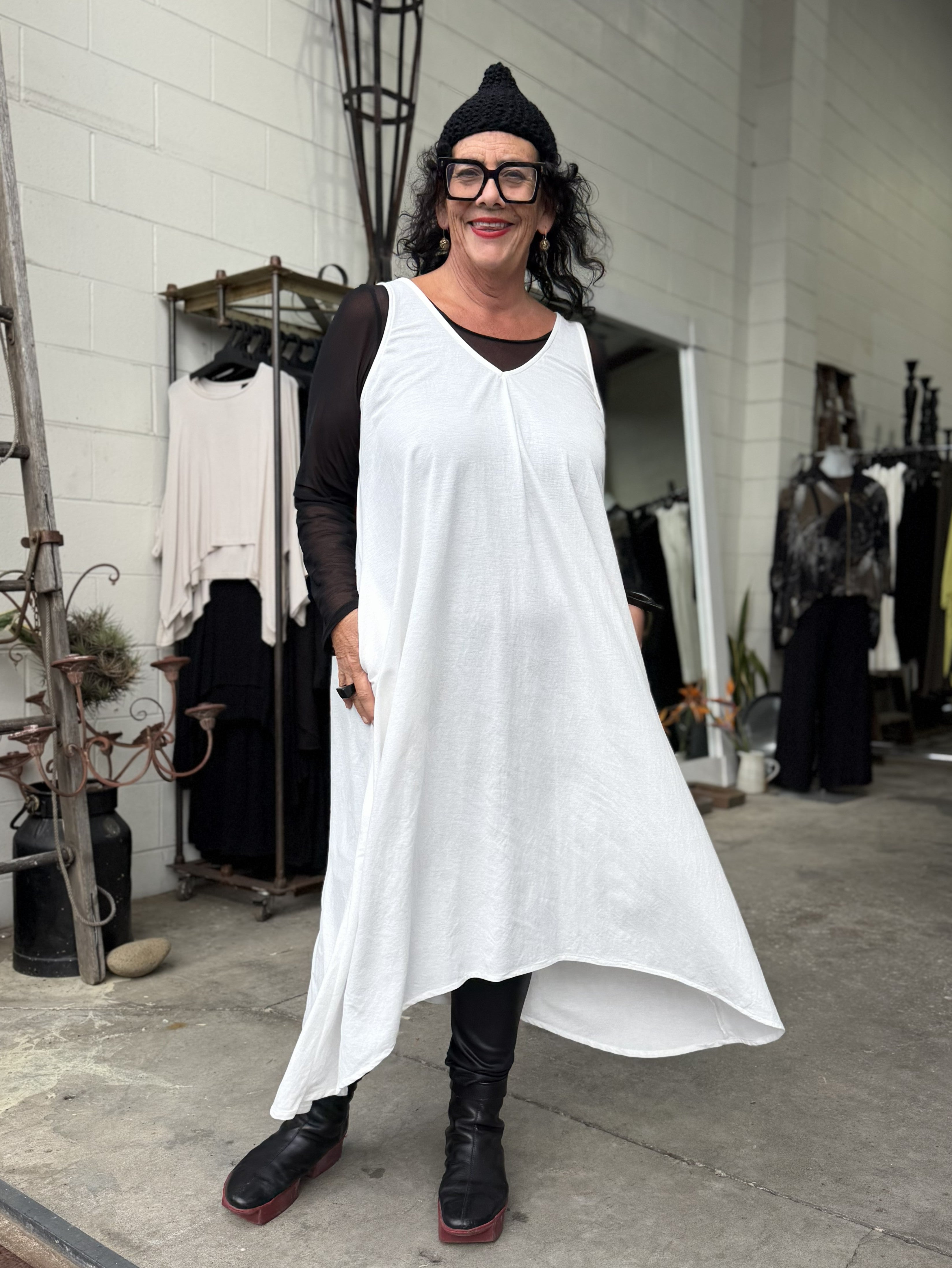 TCD Long Athena Dress - Cream