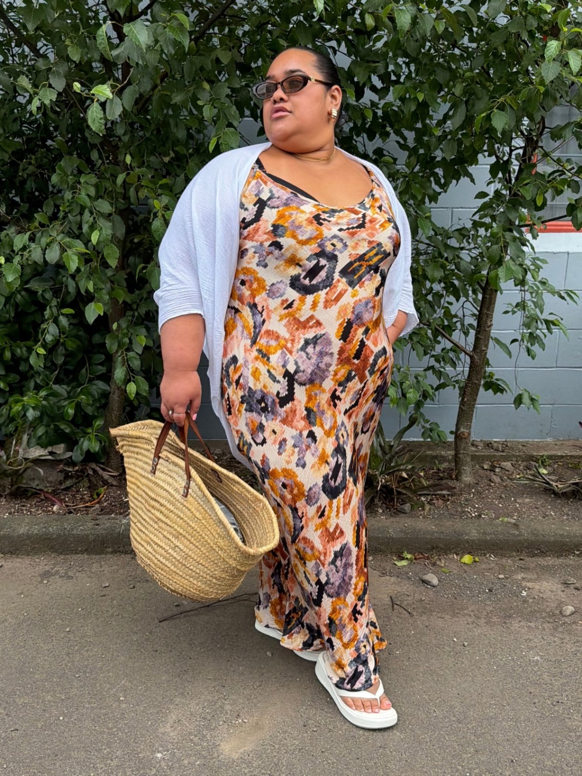 TCD Long Bias Slip Dress - Golden Breeze