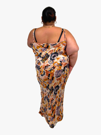 TCD Long Bias Slip Dress - Golden Breeze