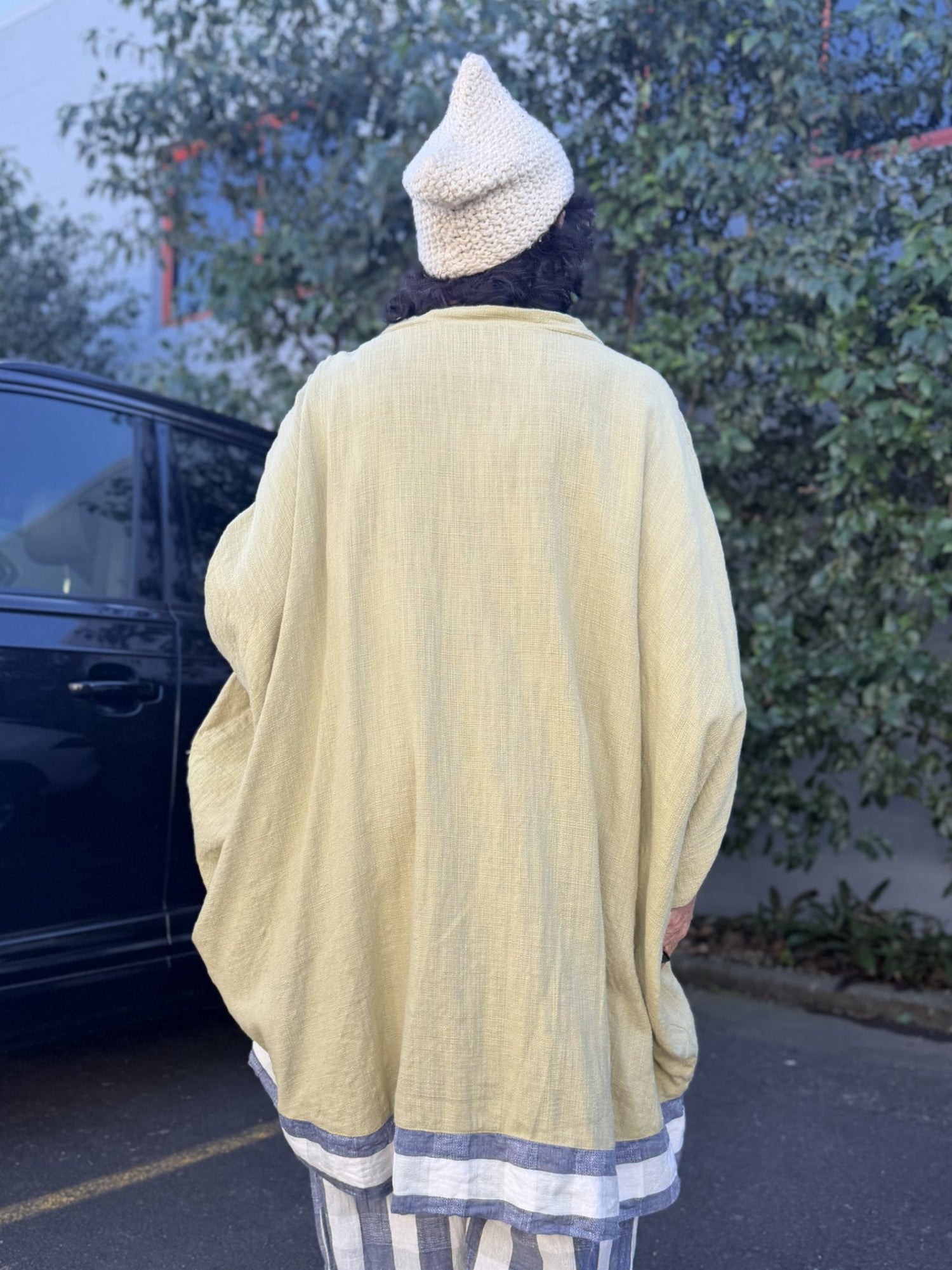 TCD Mod Top - Avocado With Blue Check