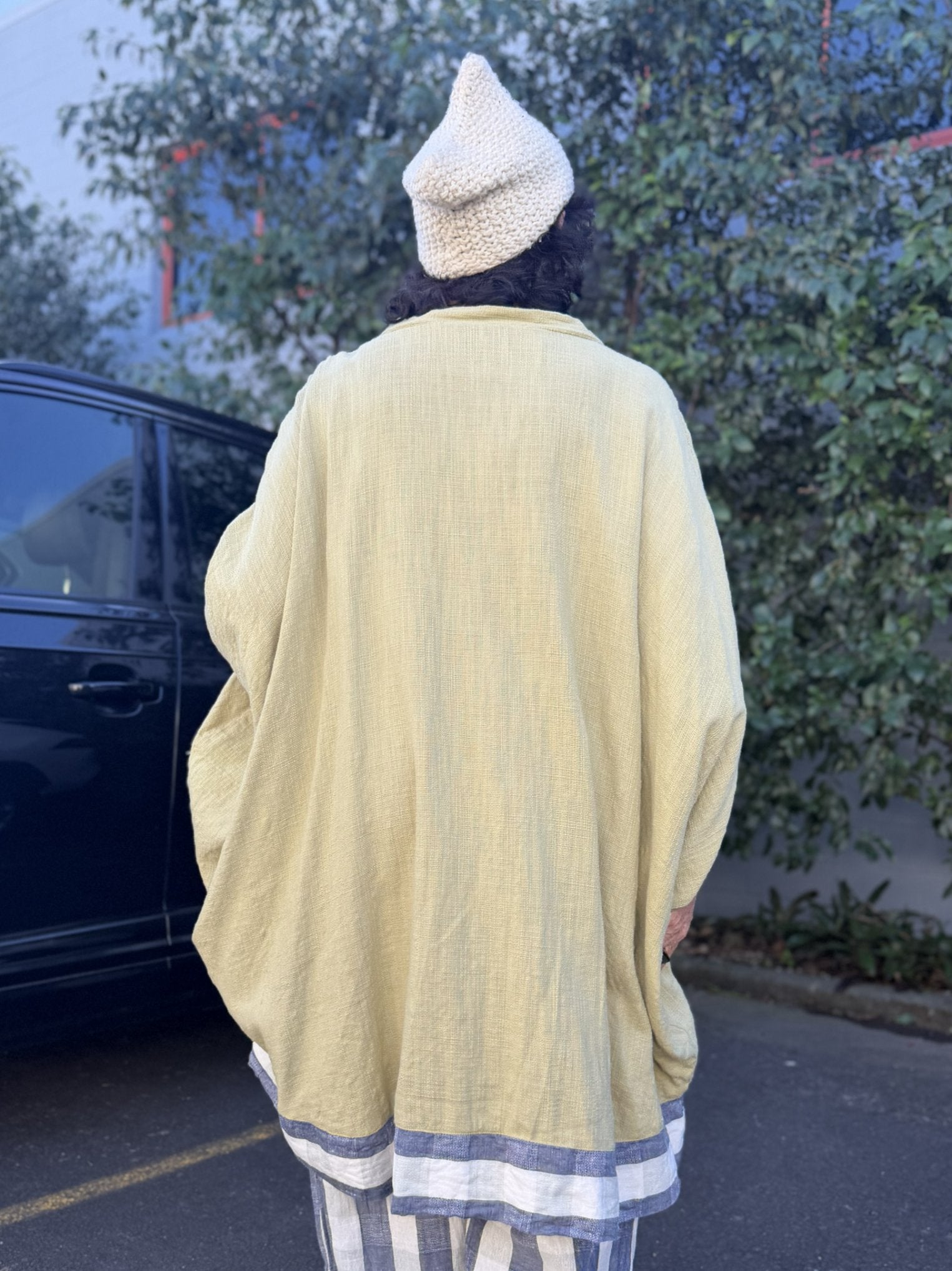 TCD Mod Top - Avocado With Blue Check