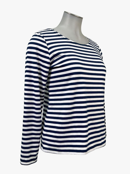 TCD Simply Tee - Navy Small Stripes