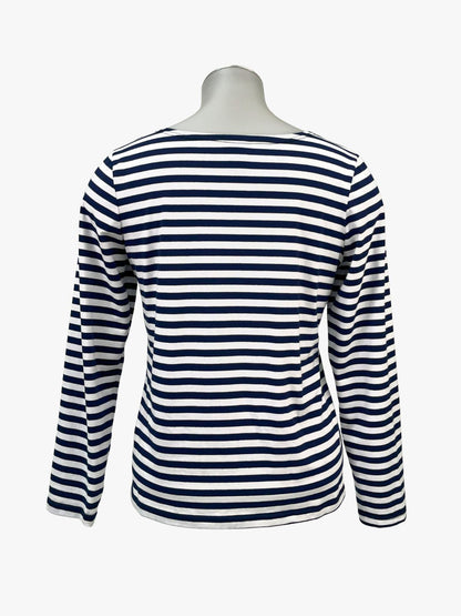 TCD Simply Tee - Navy Small Stripes