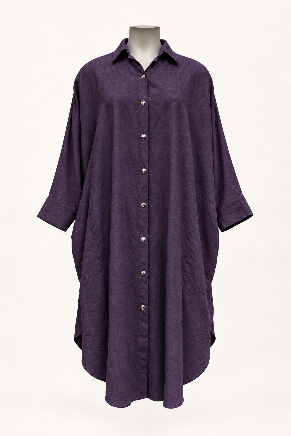 PRE ORDER TCD Georgie Shirt - Purple Linen