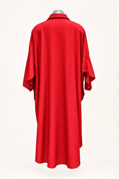 PRE ORDER TCD Georgie Shirt - Red Satin