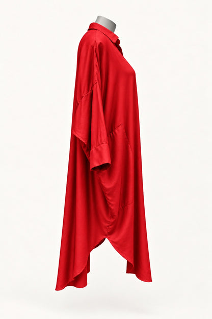 PRE ORDER TCD Georgie Shirt - Red Satin