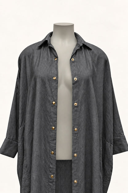 PRE ORDER  TCD Georgie Shirt - Midnight Slate