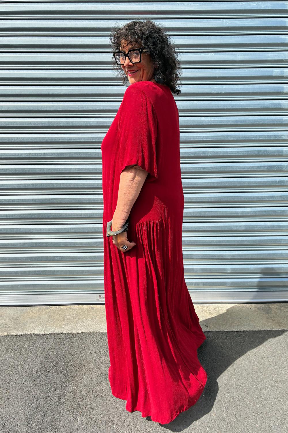 PRE ORDER TCD Eloise Dress - Samba Red