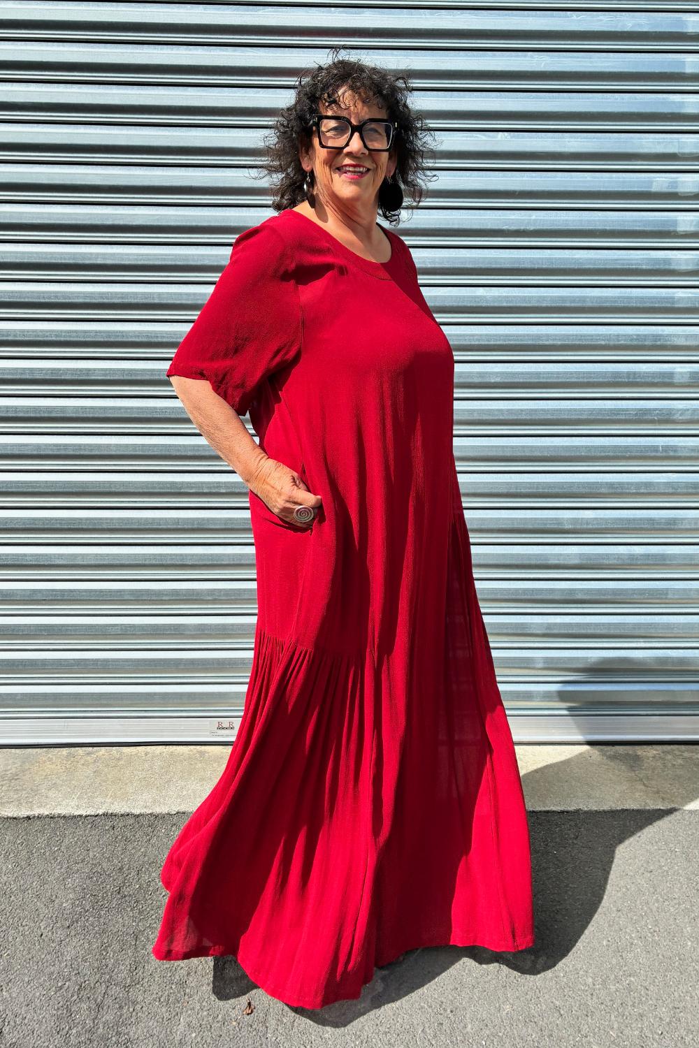 PRE ORDER TCD Eloise Dress - Samba Red
