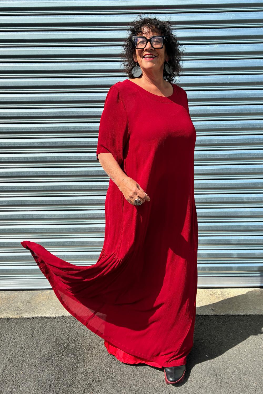PRE ORDER TCD Eloise Dress - Samba Red