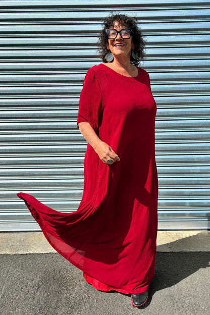 PRE ORDER TCD Eloise Dress - Samba Red