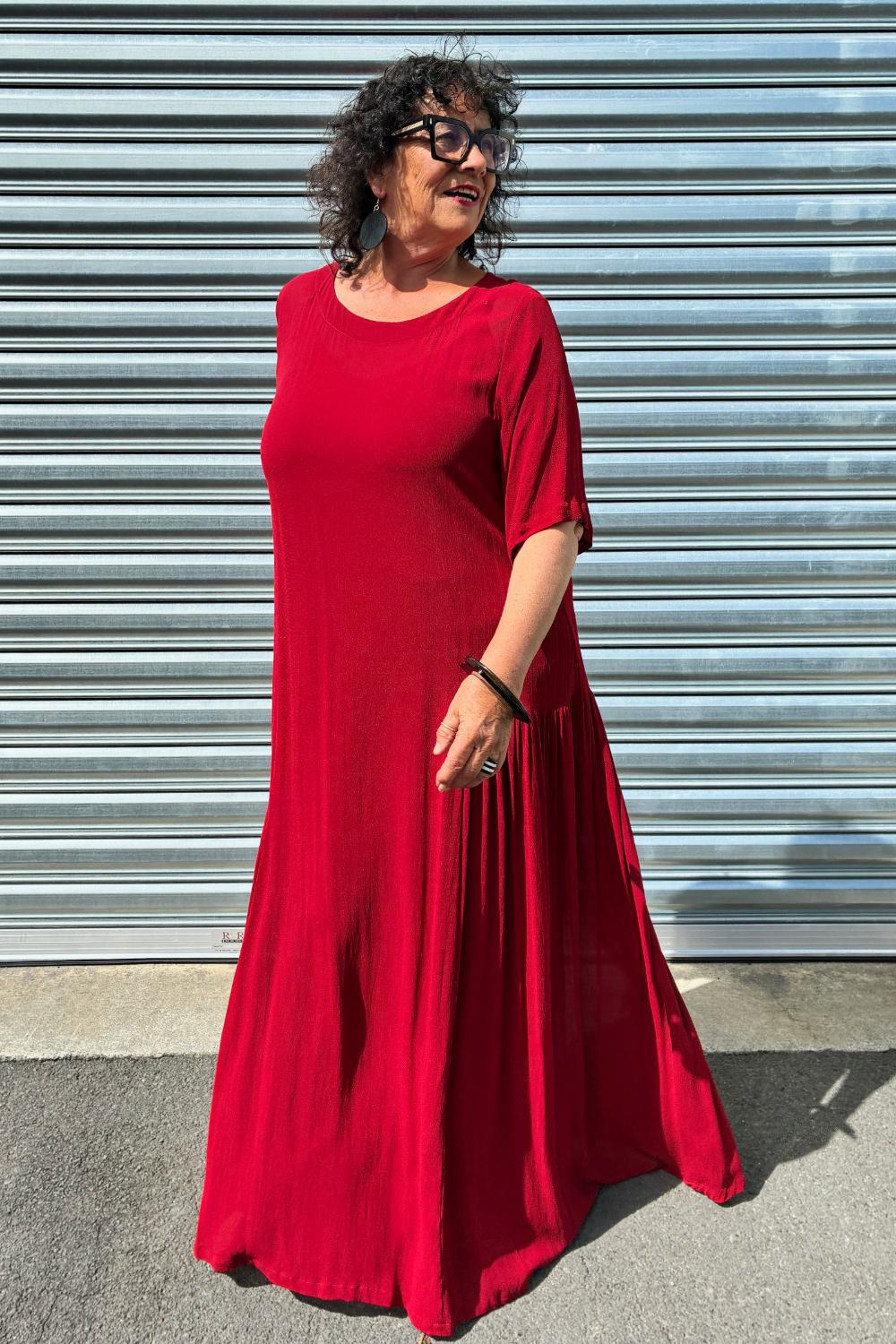 PRE ORDER TCD Eloise Dress - Samba Red