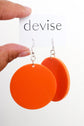 devise Devise Circle Earrings - Orange Shop