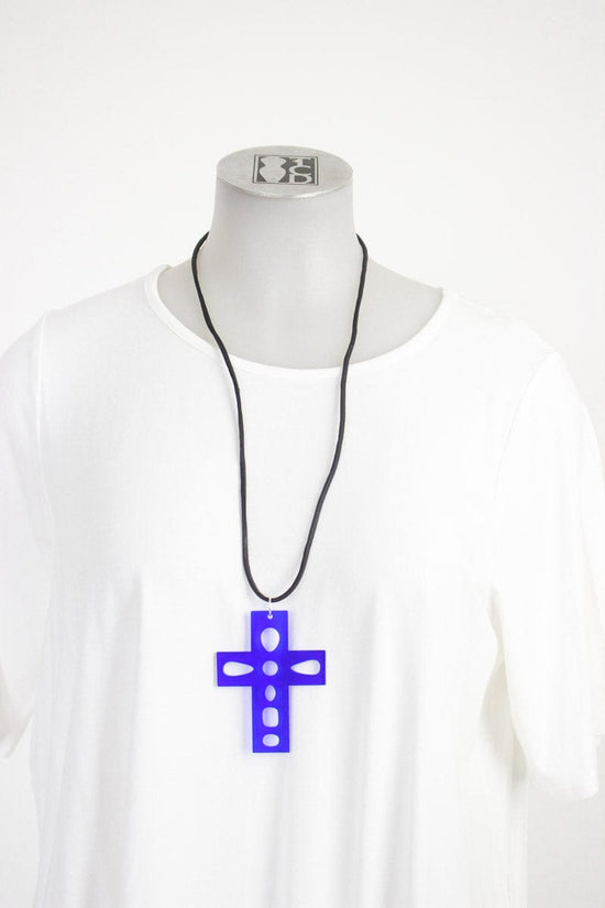 DEVISE Devise Cross Necklace - Blue Shop