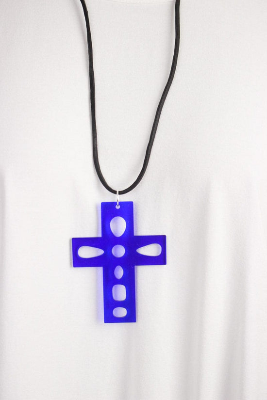 DEVISE Devise Cross Necklace - Blue Shop