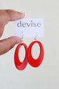 DEVISE Devise Drop Circle Earrings - Red Shop