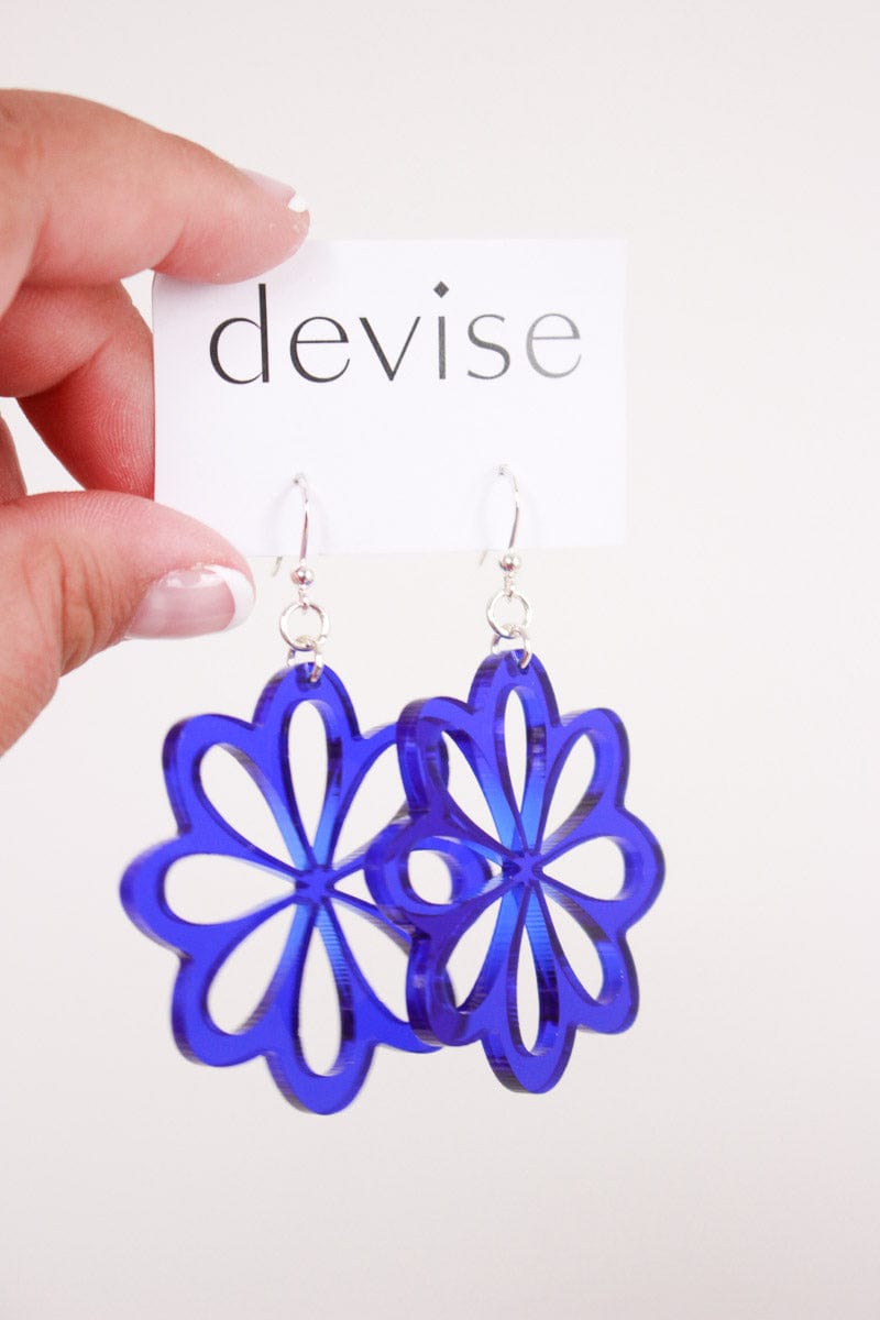 DEVISE Devise Flower Earrings - Blue Shop