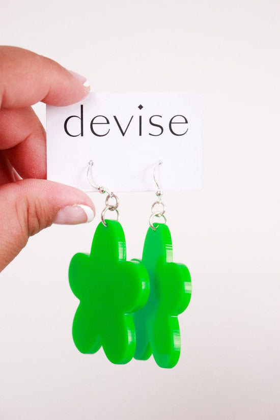 DEVISE Devise Flower Earrings - Green Shop