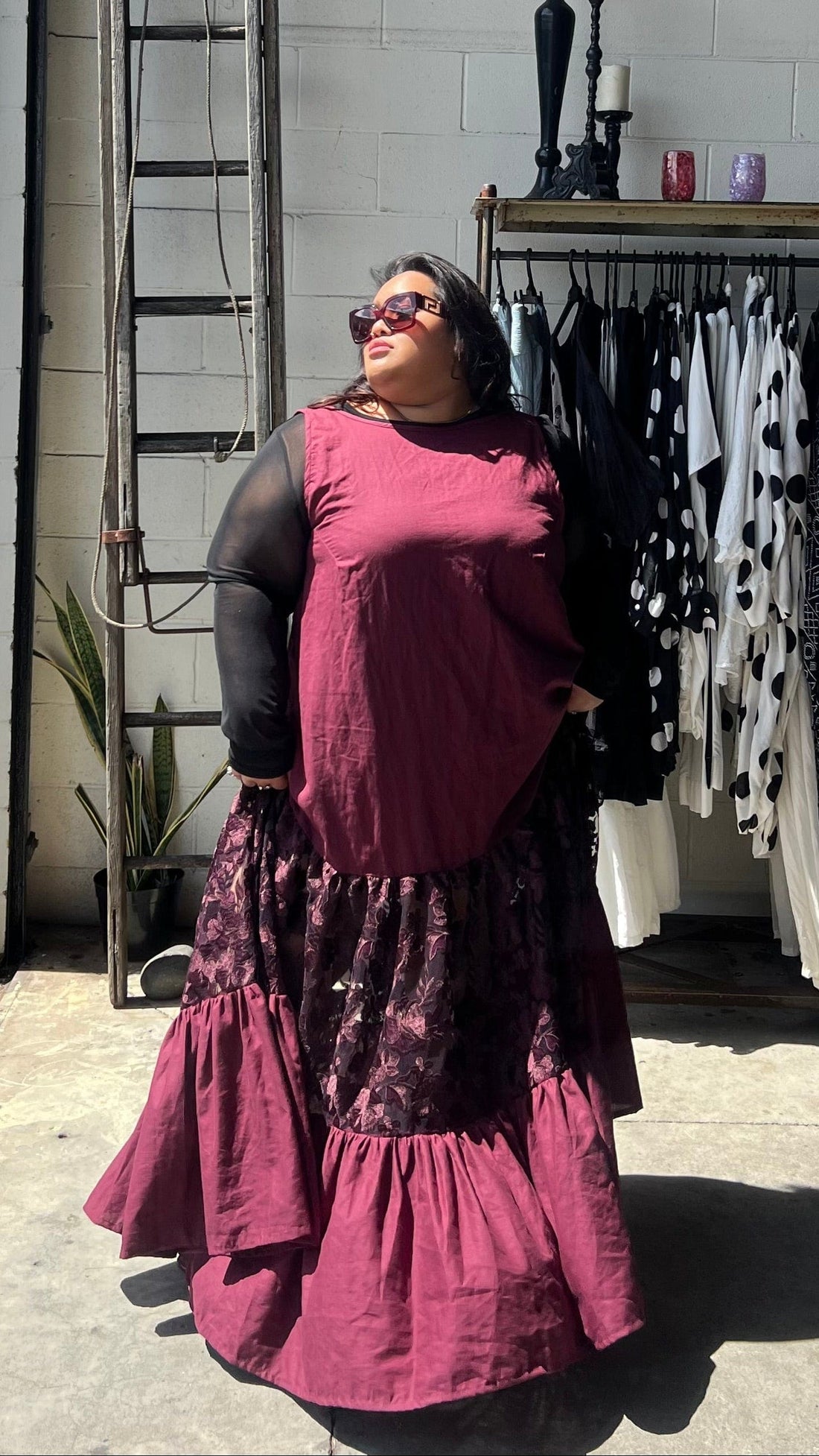 GORJIS Gorjis Arlo Petticoat - Merlot Linen Shop