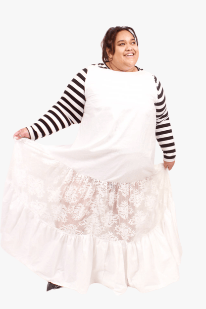 GORJIS Gorjis Arlo Petticoat - White Cotton Shop