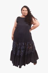 GORJIS Gorjis Arlo Petticoat - Navy Linen Shop S = 14 - 16