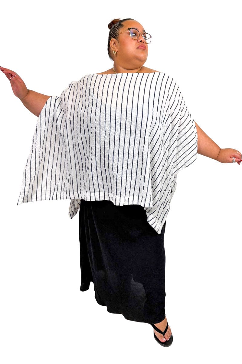 GORJIS TCD Coverall Top - Navy Stripe Shop