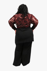 GORJIS Gorjis Blair Top - Merlot Top