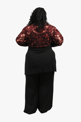 GORJIS Gorjis Blair Top - Merlot Top