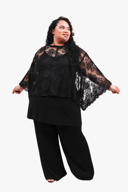 GORJIS Gorjis Cove Top - Black Top O/S = 14 - 24