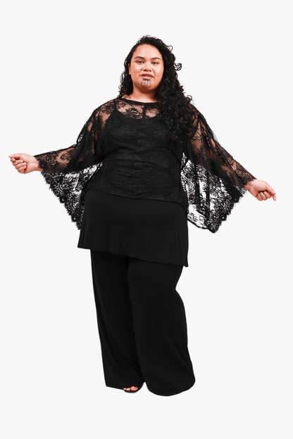 GORJIS Gorjis Cove Top - Black Top O/S = 14 - 24