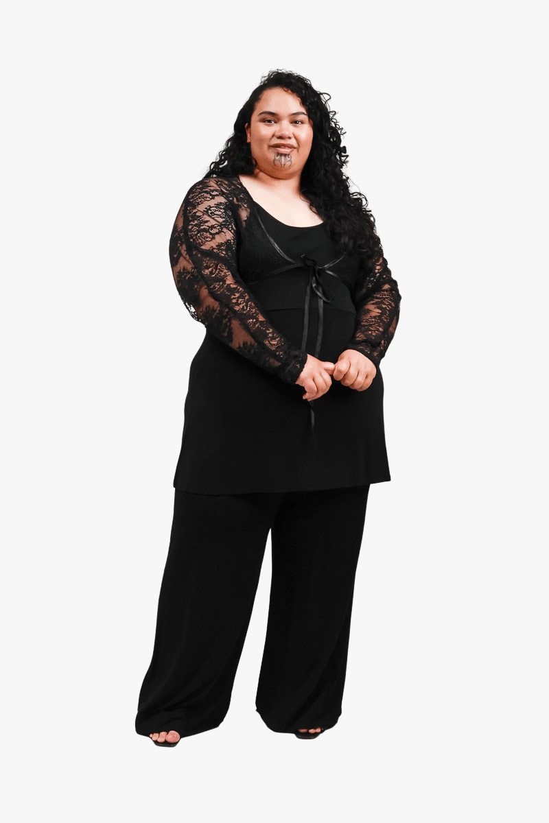 GORJIS Gorjis Blair Top - Black Top S = 14 - 18