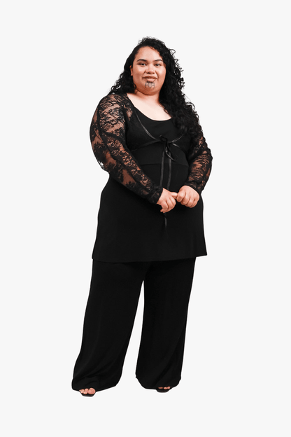 GORJIS Gorjis Blair Top - Black Top S = 14 - 18