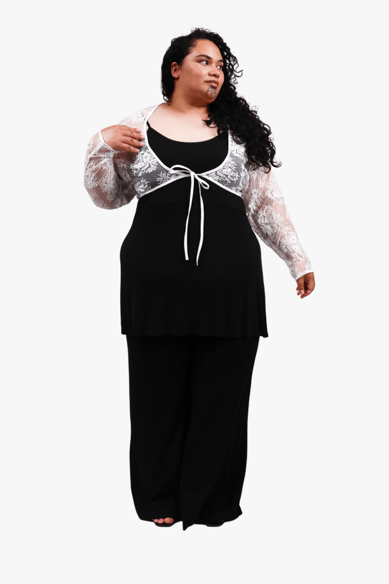 GORJIS Gorjis Blair Top - Cream Top S = 14 - 18