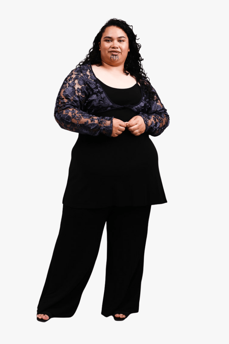 GORJIS Gorjis Blair Top - Navy Top S = 14 - 18
