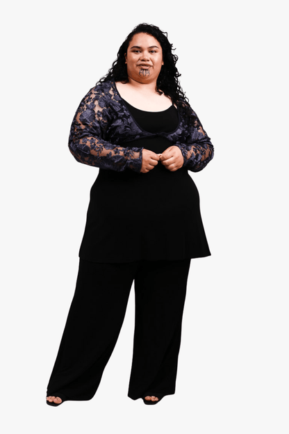 GORJIS Gorjis Blair Top - Navy Top S = 14 - 18