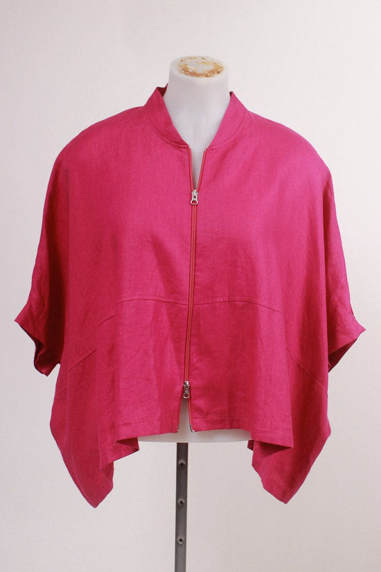 Juna Juna Bomber - Fuchsia Linen Bomber Shop O/S = 12-24