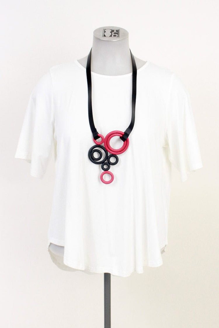 Mikas Mikas - Koi Necklace - Black & red jewellery