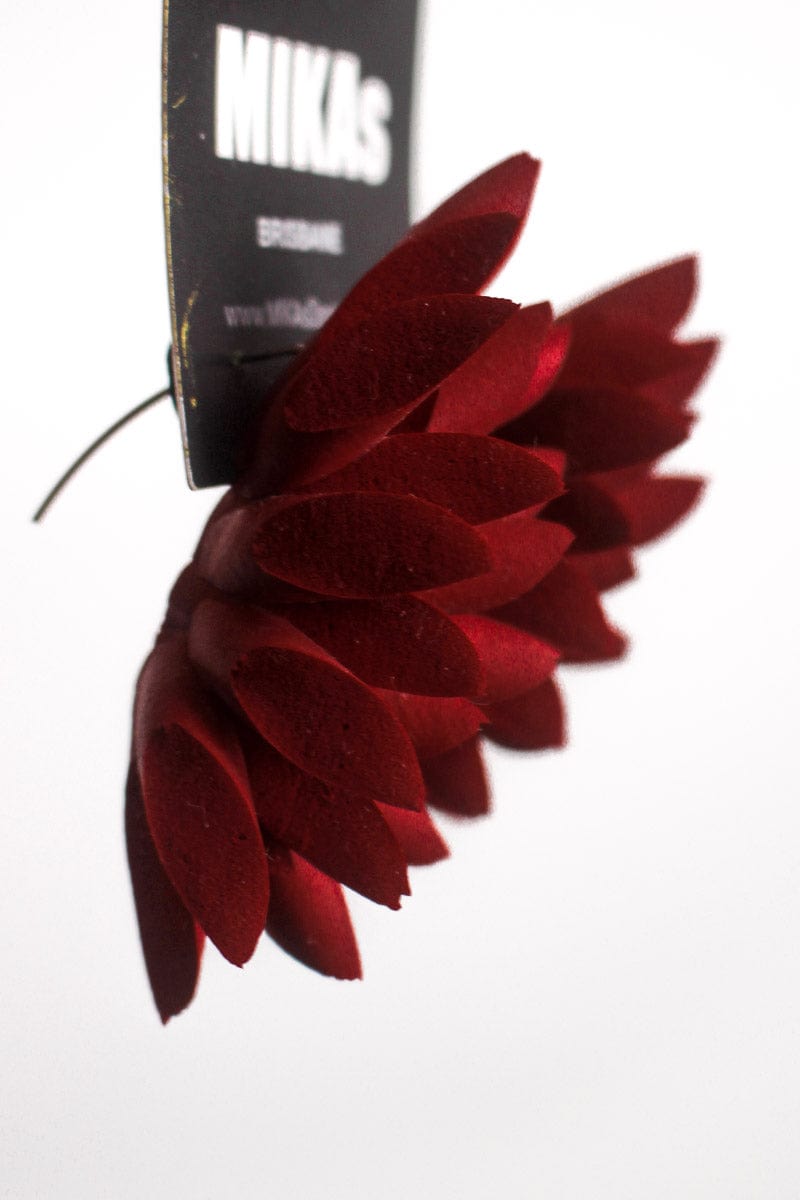 Mikas Mikas - Moon leaf Earrings - Red Shop