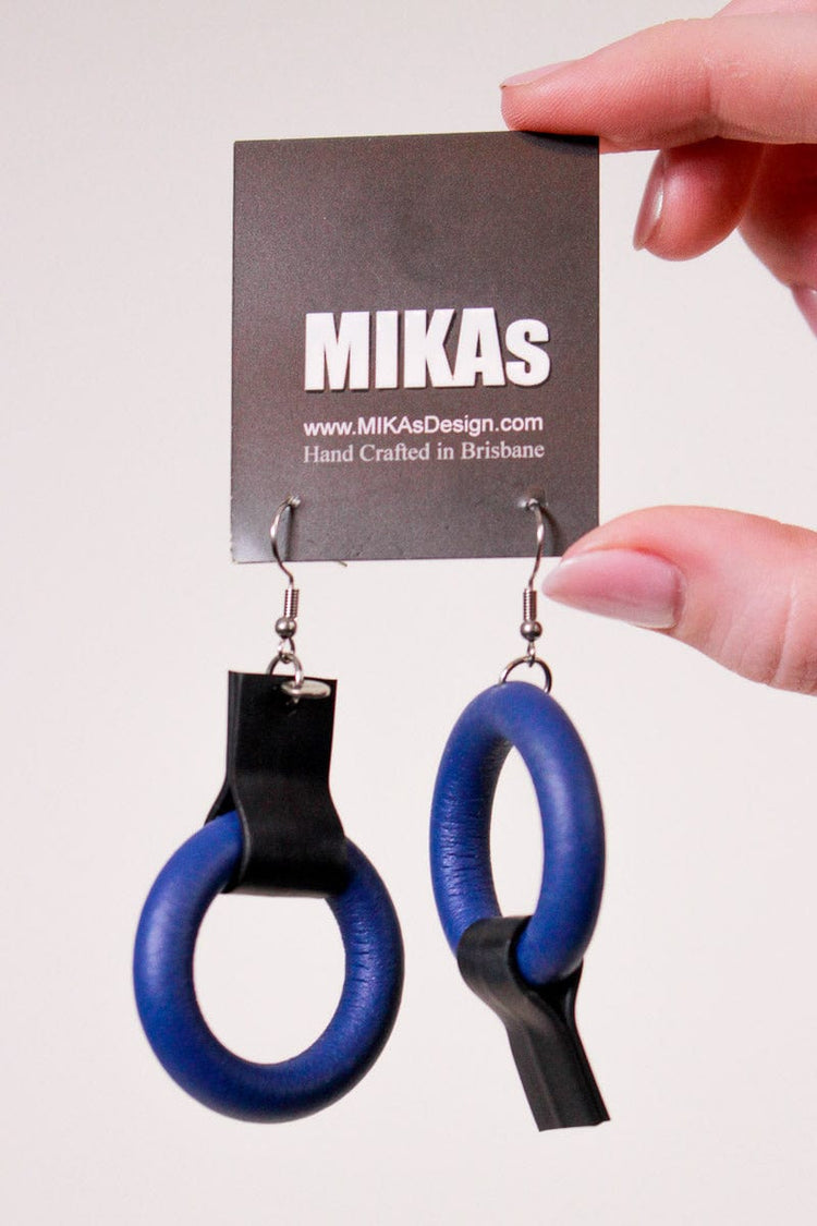 Mikas Mikas Plus Minus Earrings - Blue Shop