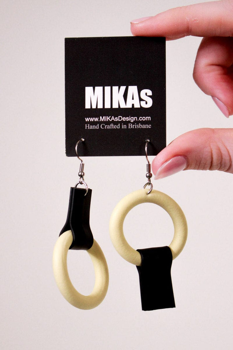Mikas Mikas Plus Minus Earrings - Cream Shop