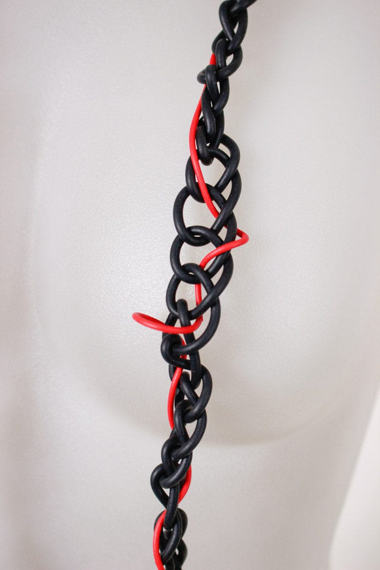 Mikas Mikas Vein Necklace - Black/Red Shop