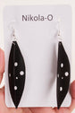 Nikola-O Nikola-O - Karamu Earrings Black jewellery