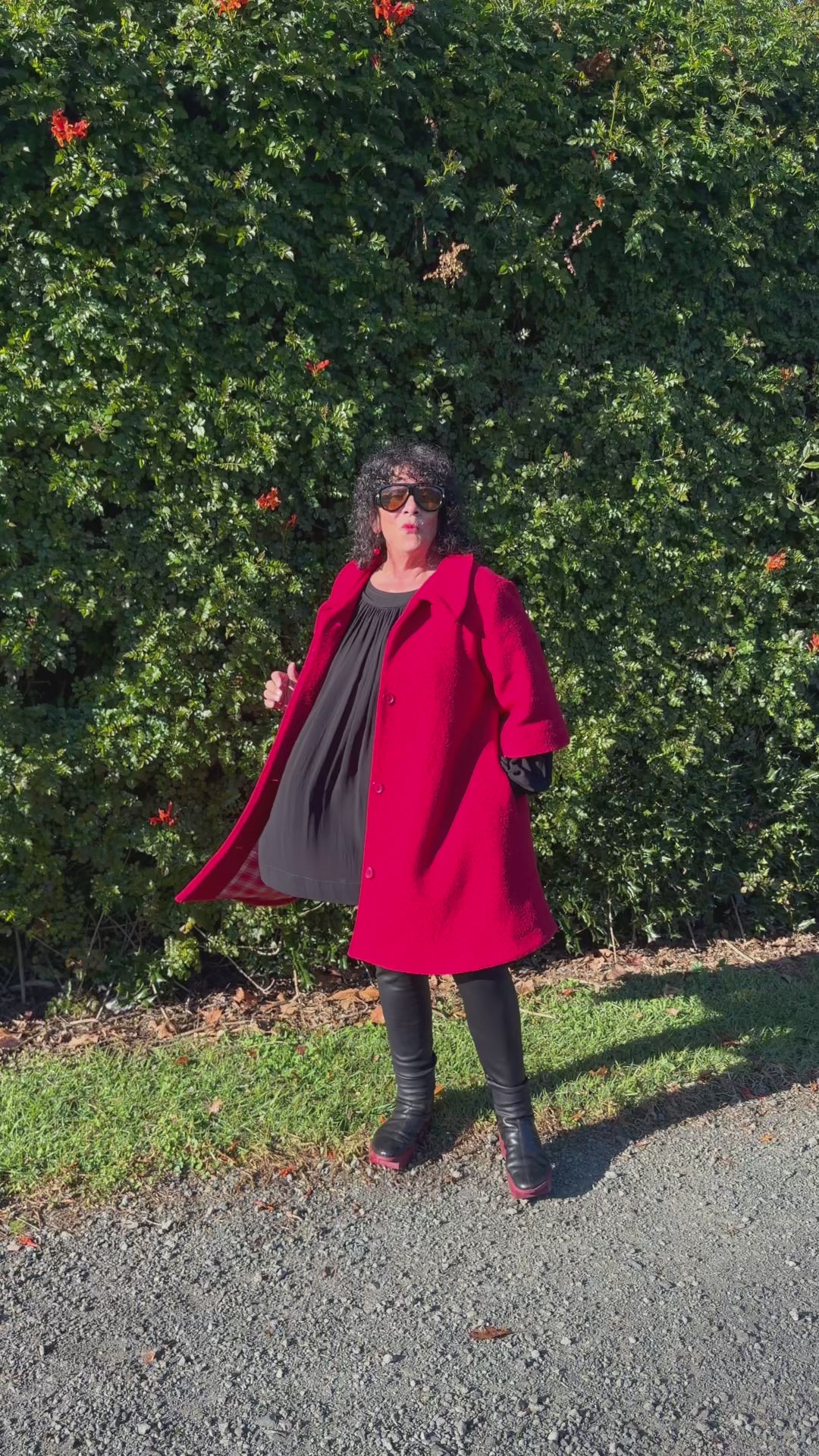 TCD Windsor Coat - Red Wool