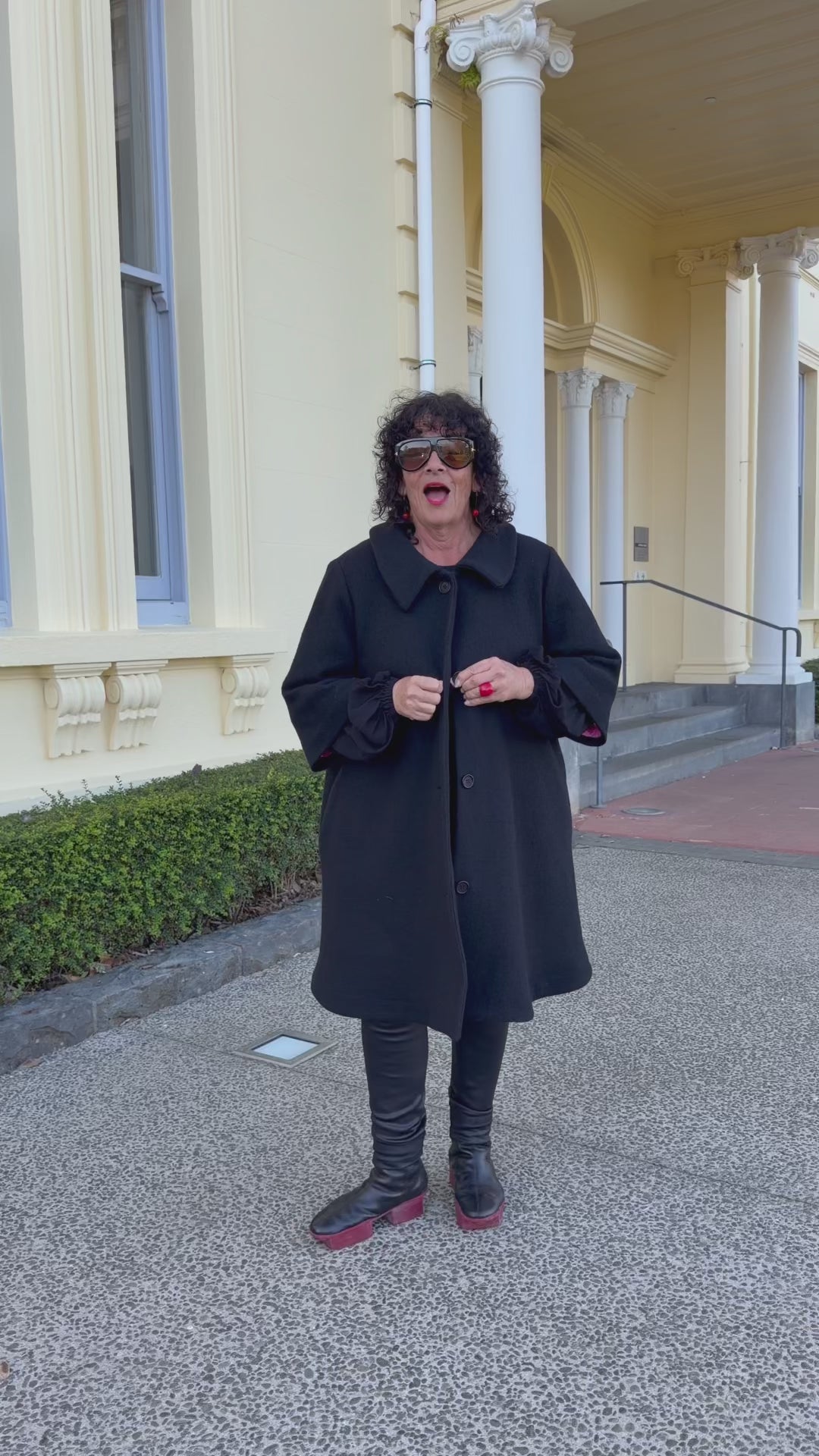 TCD Windsor Coat - Black Wool