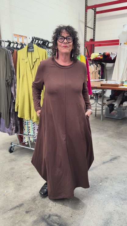 TCD Onyx Dress - Chocolate Brown