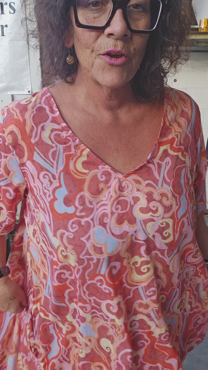 TCD Tranquil Dress - Coral Peach