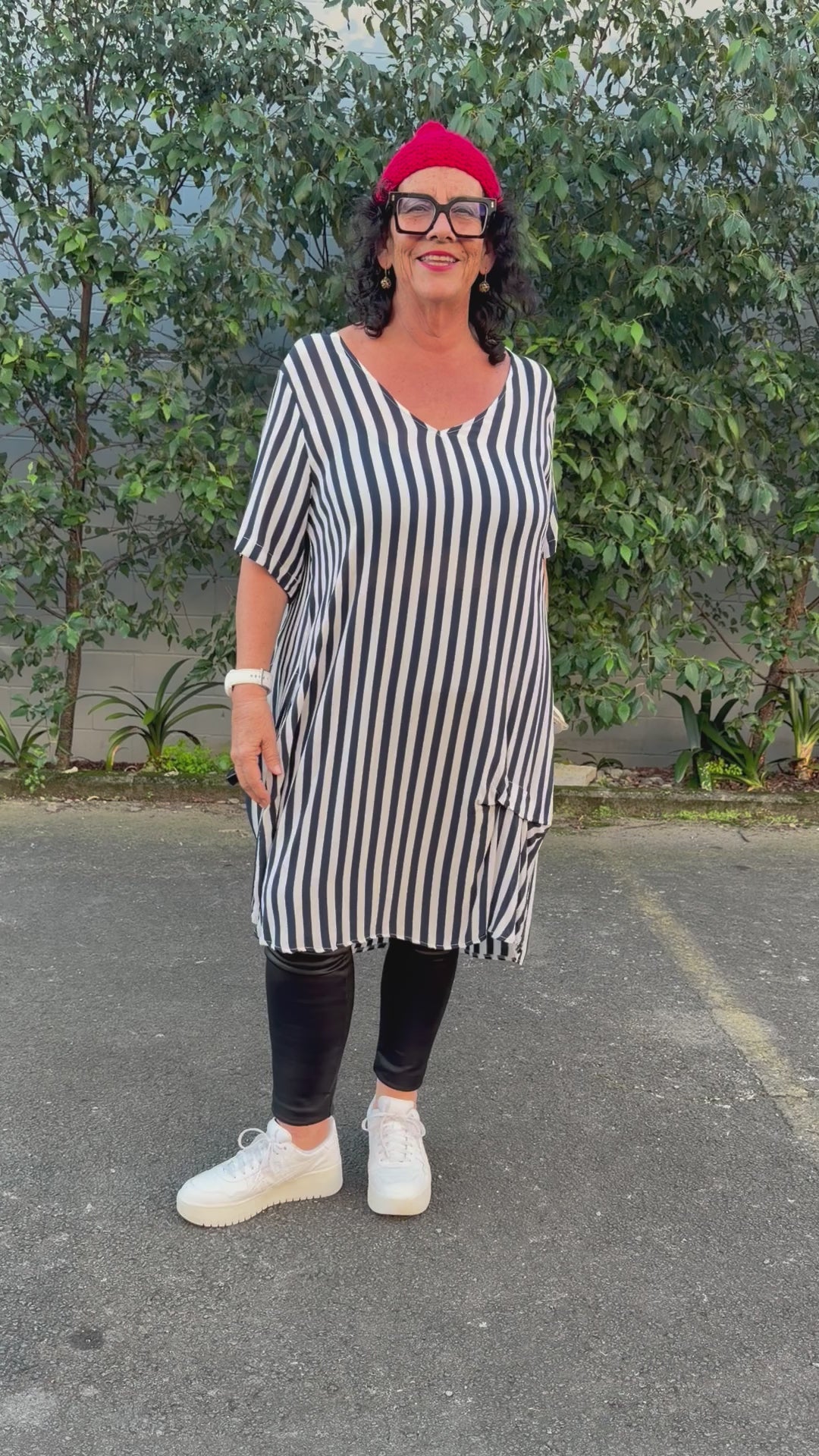 TCD Tranquil Dress - Navy Stripe