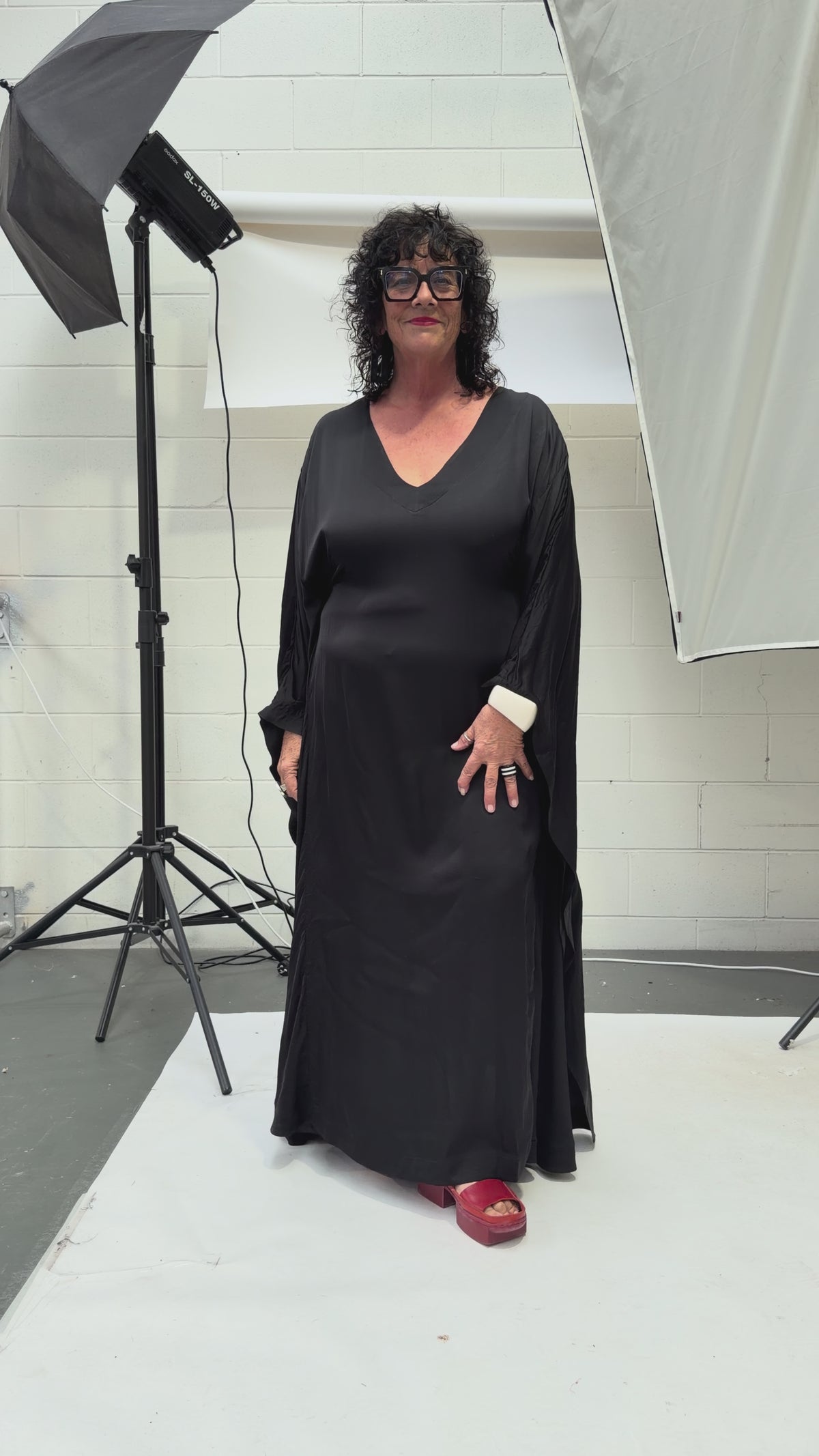 TCD Glissé Gown - Black Satin