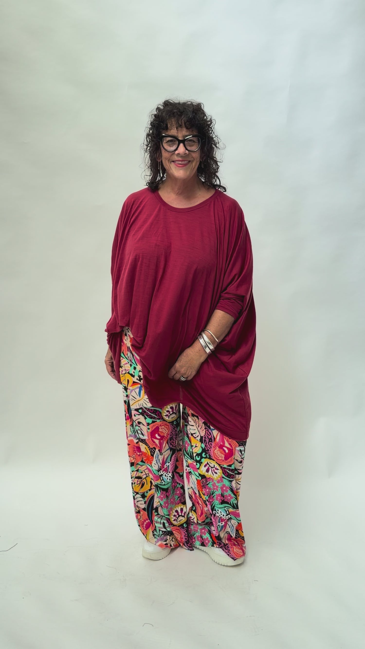 TCD Habitat Top - Berry Red Merino